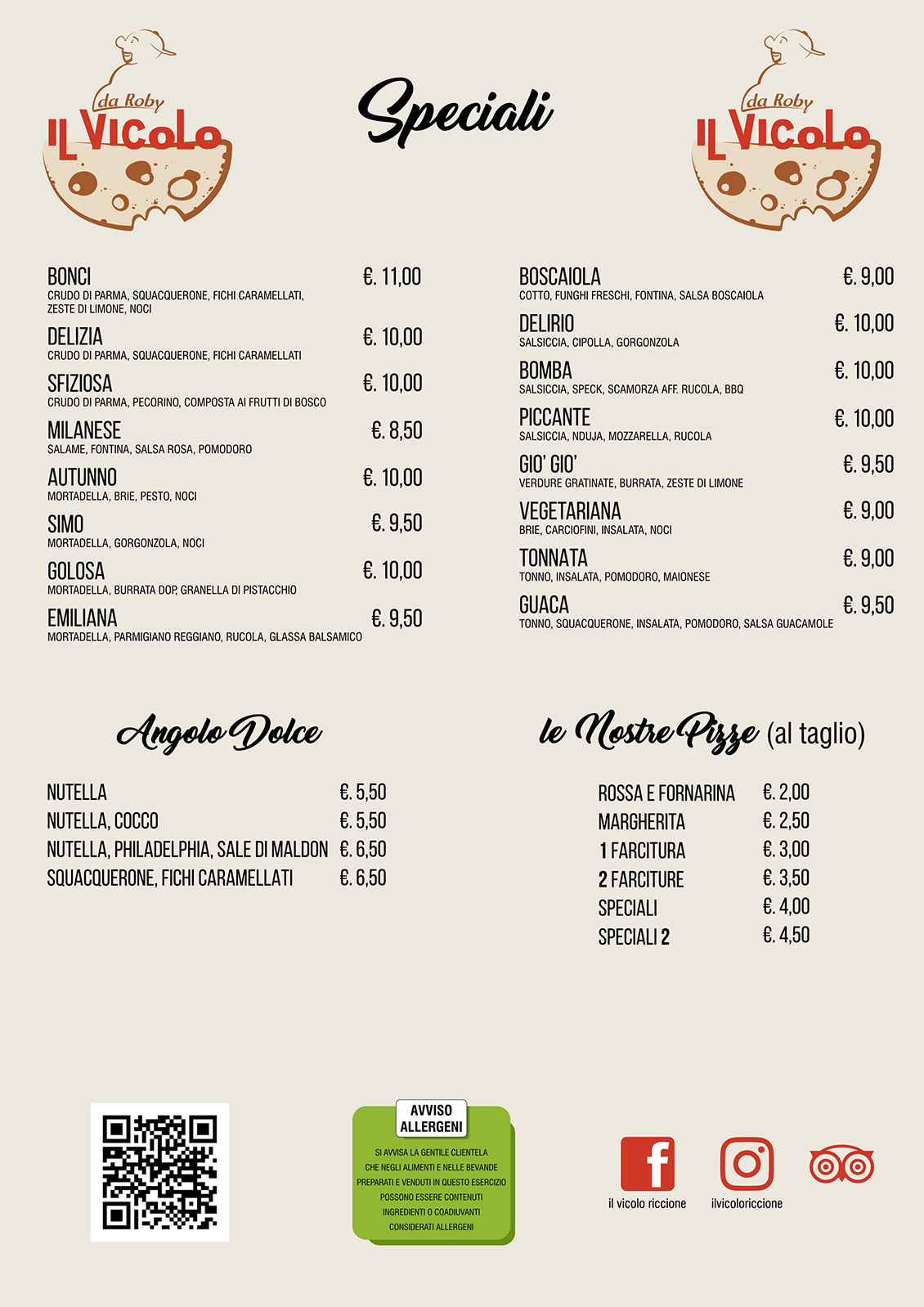 menu retro